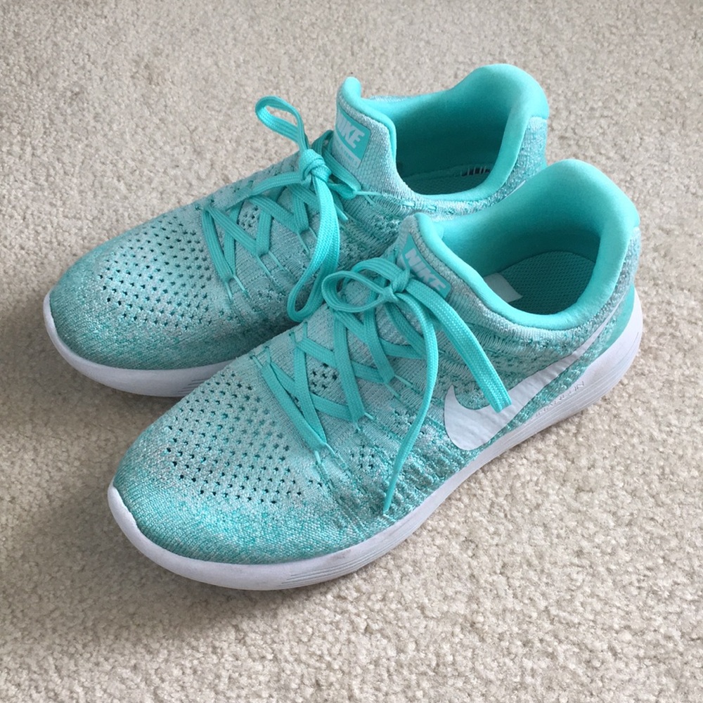 Nike turquoise lunar epic flyknit 2 sneakers